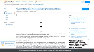 
                            9. Custom templates reset password problems in Meteor - Stack Overflow