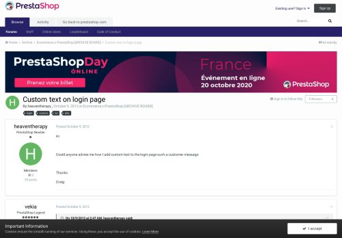 
                            4. Custom text on login page - Ecommerce x PrestaShop [ARCHIVE BOARD ...