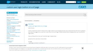 
                            7. custom user login button on a vf page - Salesforce Developer Community