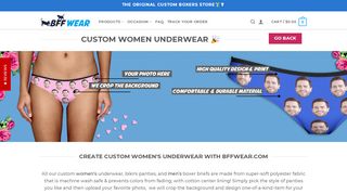 
                            10. Custom Women's Underwear by BFF Wear™ | Just Upload Your Photo