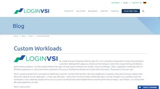 
                            9. Custom Workloads - Login VSI