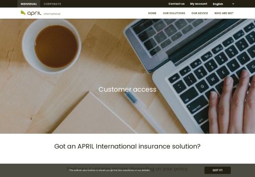 
                            2. Customer access | APRIL International