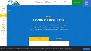 
                            1. Customer account login - Serfaus Fiss Ladis