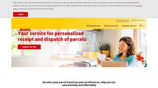 
                            4. Customer account - Your service for personalized receipt and ... - DHL