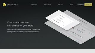 
                            3. Customer Accounts & Dashboards for Your Store - Snipcart