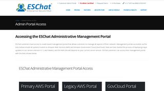 
                            4. Customer Admin Portal - ESChat