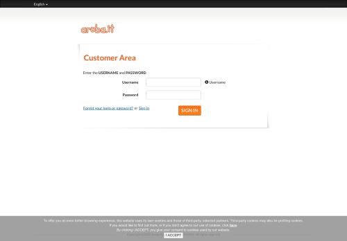 
                            2. Customer Area - Aruba