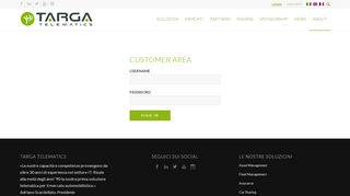 
                            3. Customer Area - Targa Telematics