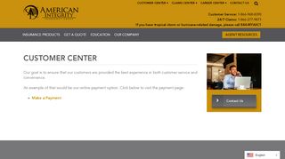 
                            3. Customer Center | American Integrity Insurance | Florida