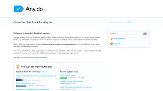 
                            3. Customer feedback for Any.do