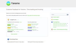 
                            7. Customer Feedback for Yanomo - Time tracking and Invoicing