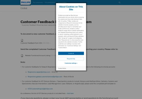 
                            6. Customer Feedback Management System | Philips