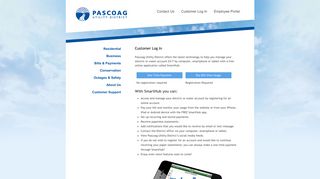 
                            11. Customer Log In - Pascoag Utility District