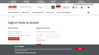 
                            7. Customer Login | AL-KO Gardentech