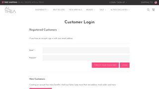 
                            4. Customer Login - Althea Malaysia