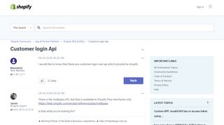 
                            6. Customer login Api - Shopify Community