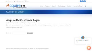 
                            6. Customer Login | Applicant Tracking Software by AcquireTM