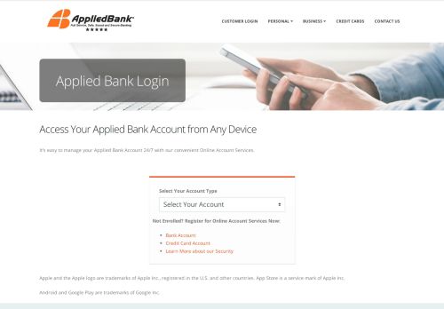 
                            4. Customer Login - Applied Bank