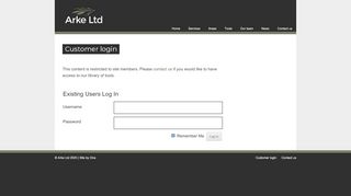 
                            4. Customer login | Arke - Arke Ltd