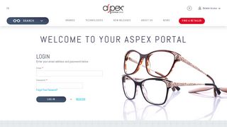 
                            8. Customer Login | Aspex Eyewear