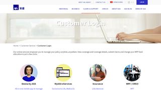 
                            13. Customer Login - AXA Hong Kong