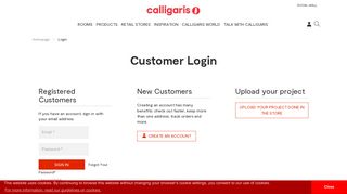 
                            3. Customer Login - Calligaris.com