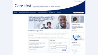 
                            4. Customer Login | Care first