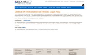 
                            7. Customer Login | Diamond Communication Solutions