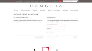 
                            2. Customer Login - Donghia
