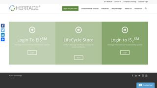 
                            8. Customer Login EIS IS2 LifeCycle Mailback | Heritage®