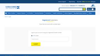 
                            12. Customer Login - Eureka Forbes