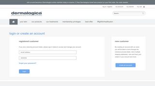 
                            9. Customer Login | Genuine Dermalogica Skin Care Products