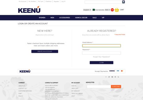 
                            2. Customer Login - Keenu