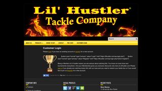 
                            3. Customer Login | Lil' Hustler