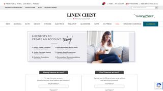 
                            12. Customer Login - Linen Chest