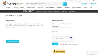 
                            12. Customer Login | Luggage Pros