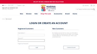 
                            9. Customer Login - Marina Militare Sportswear