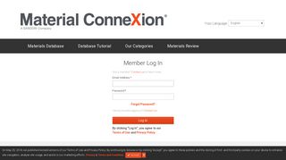 
                            6. Customer Login - Material ConneXion