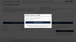 
                            3. Customer Login | Meliá Store