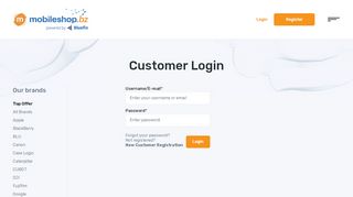
                            4. Customer Login | Mobileshop.bz