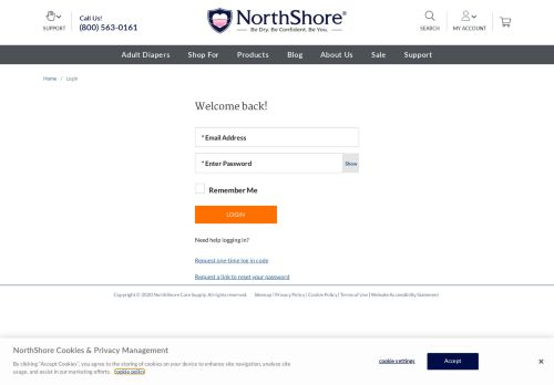 
                            12. Customer Login | NorthShore Care Supply