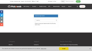 
                            6. Customer Login Options - Pickaweb