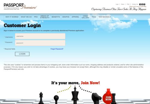 
                            6. Customer Login - Passport Premiere