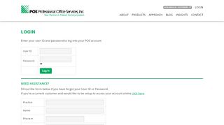 
                            4. Customer Login - POS Professional Office Services, Inc. - poscorp.com
