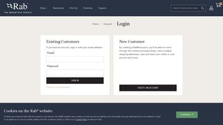 
                            4. Customer Login | Rab® UK