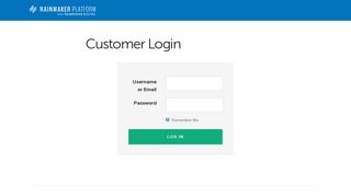 
                            4. Customer Login - Rainmaker Platform