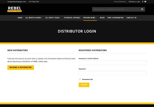 
                            12. Customer Login - REBEL Safety Gear
