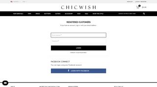 
                            10. Customer Login - Retro, Indie and Unique Fashion - Chicwish