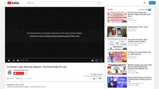 
                            4. Customer Login Services Deposit - Pay Point India Pvt Ltd. - YouTube