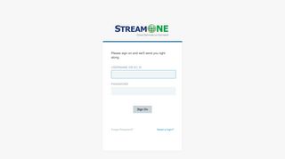 
                            1. Customer Login stream_one_client